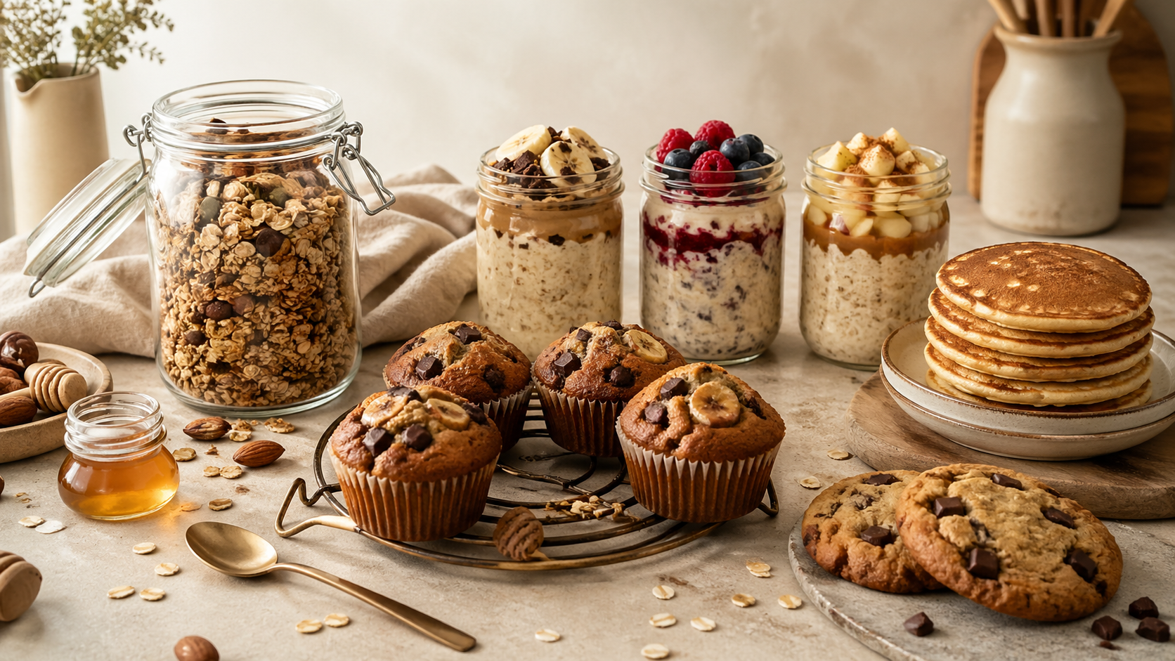 Batchcooking du petit-déjeuner : 5 recettes à préparer le dimanche