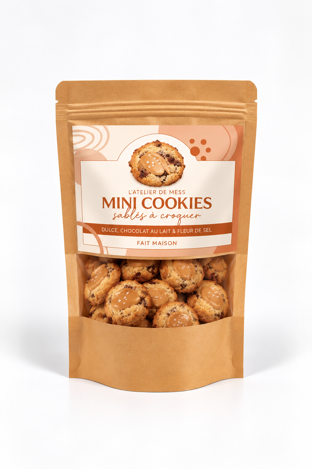 Mini Cookies – Dulce, chocolat au lait & fleur de sel
