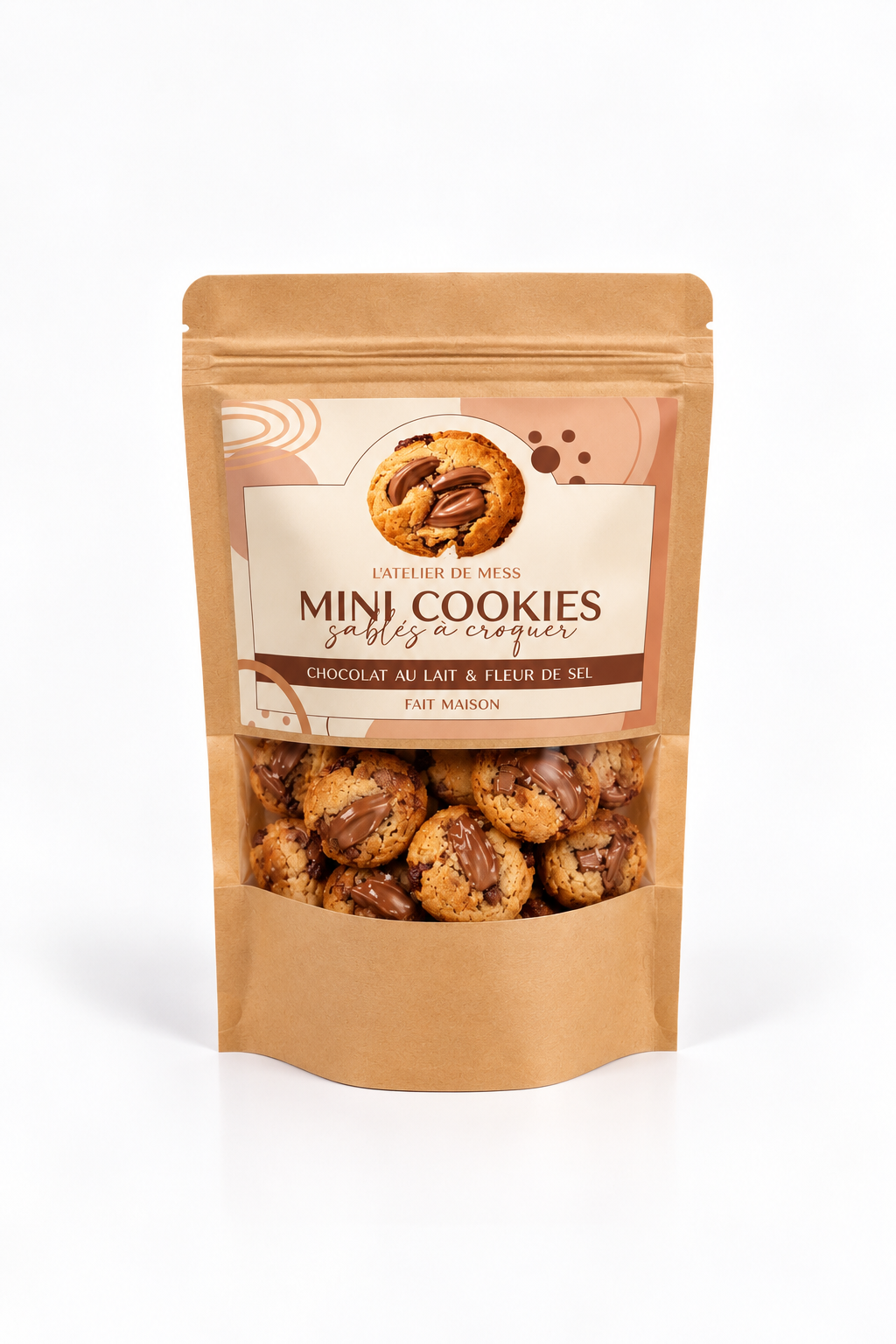 Mini Cookies – Chocolat au lait & fleur de sel